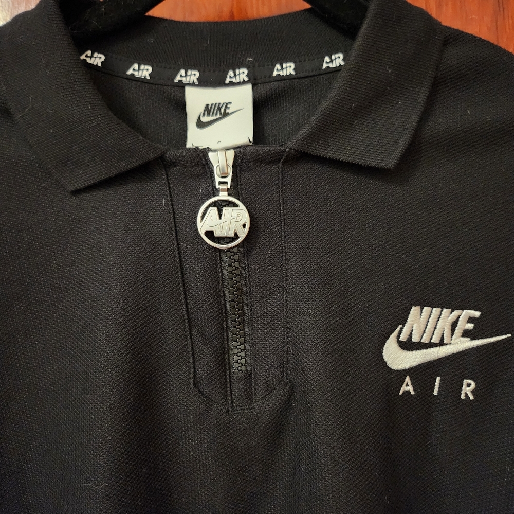 Nike Air Women's Pique Polo in black - Picture 2 of 5